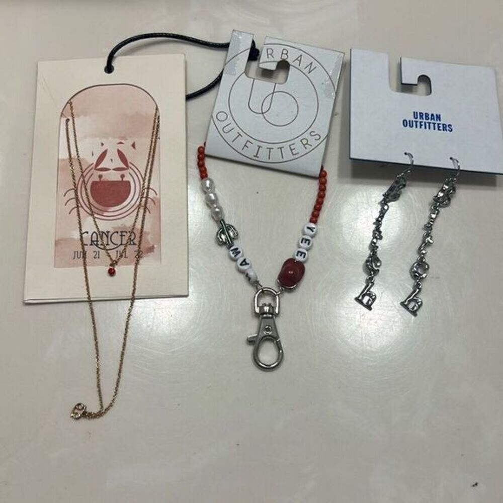 Urban‎ outfitters jewelry earrings double necklace western cowgirl